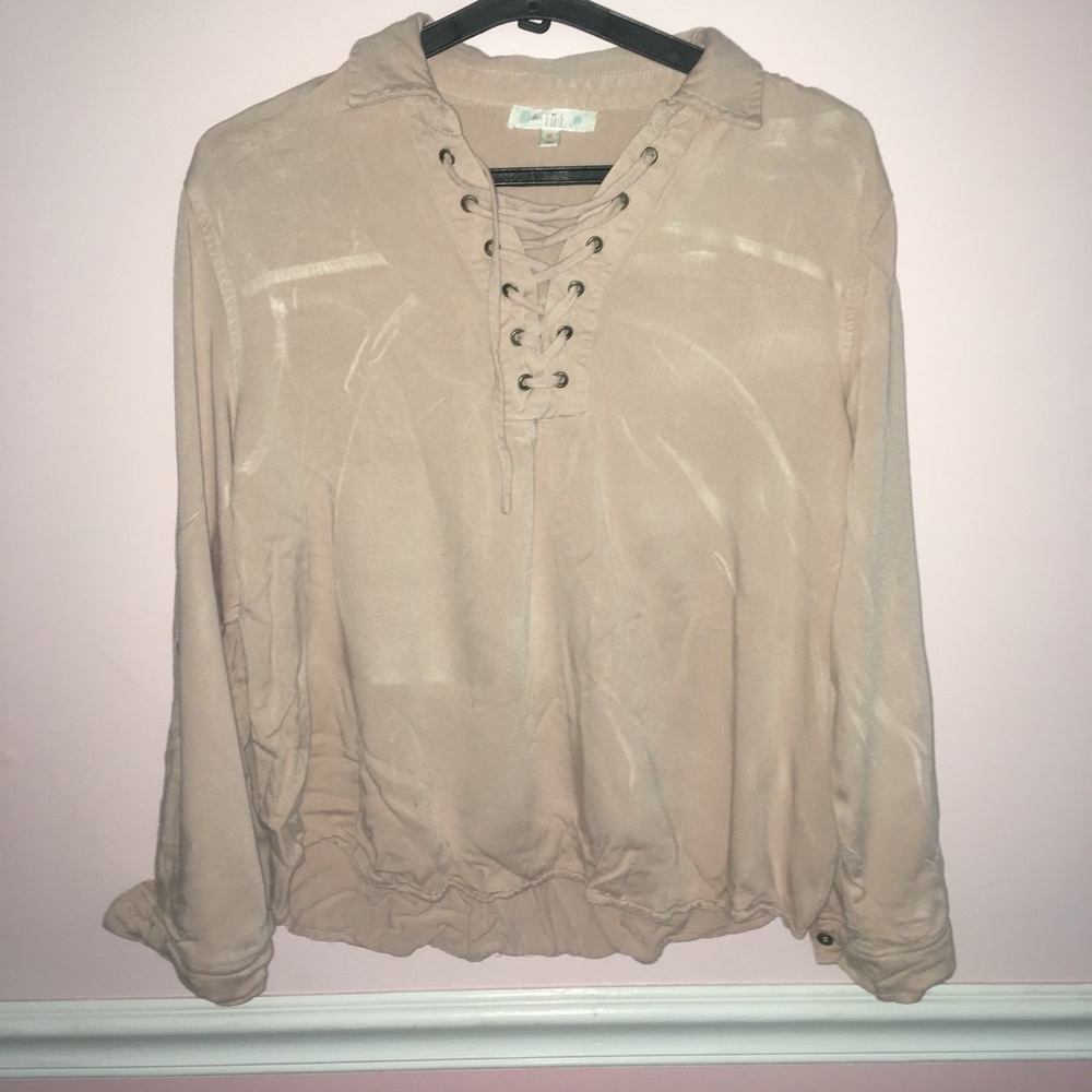 Dusty pink cross over top